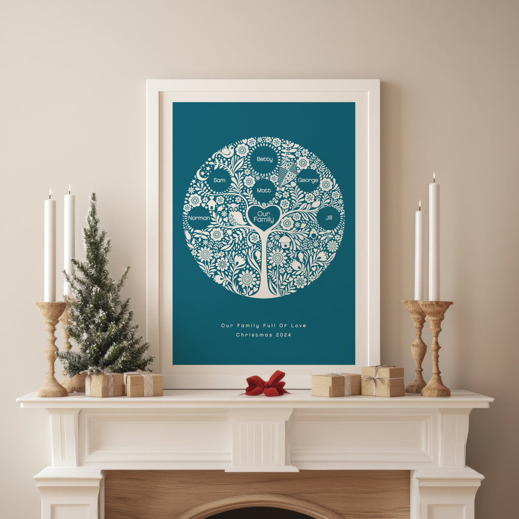 Personalised Family Tree Print