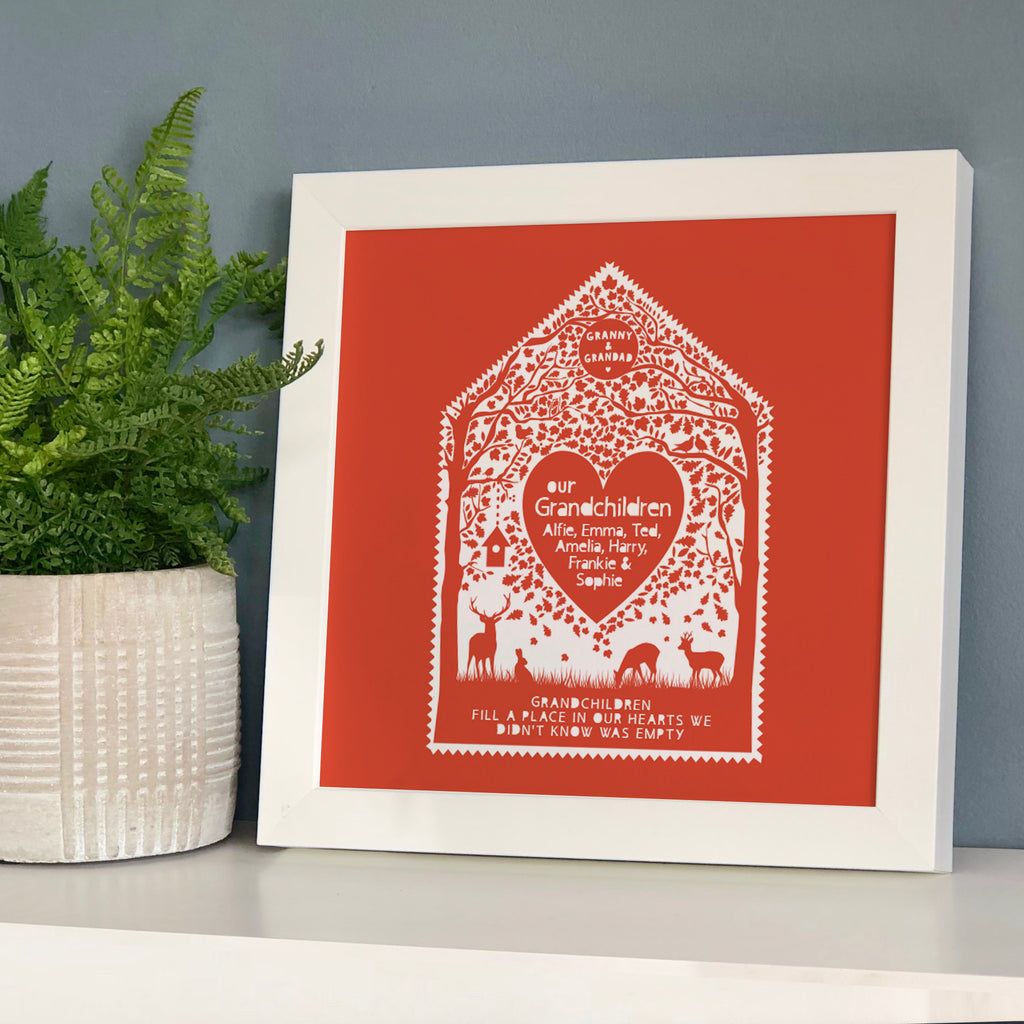 Personalised Family Heart Of The Home Print